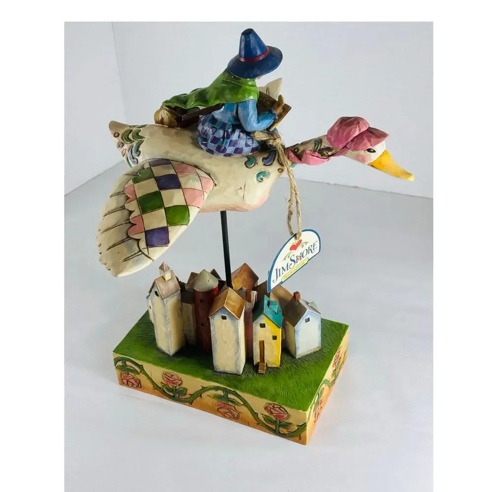 Jim Shore Heartwood Creek Rhyme Time Mother Goose Flying Goose Figurine 4007015